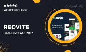 Recvite – Staffing Agency WordPress Theme