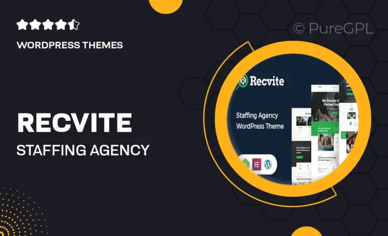 recvite staffing agency wordpress theme
