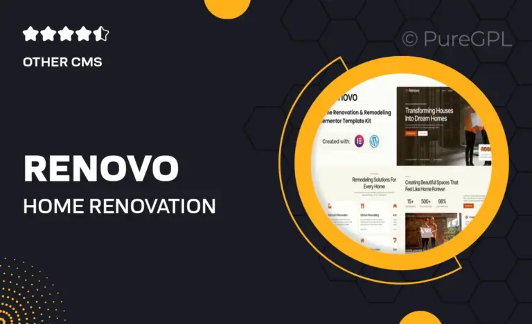 renovo home renovation remodeling elementor template kit