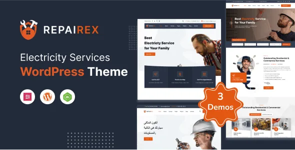 repairex electricity services wordpress theme rtl 1