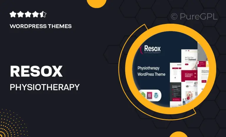 resox physiotherapy wordpress theme