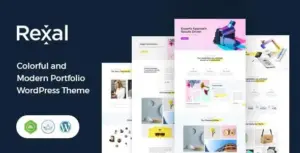 Rexal – A Colorful & Modern Multipurpose Portfolio WordPress Theme