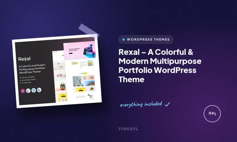 rexal a colorful modern multipurpose portfolio wordpress theme