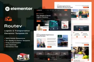 Routev – Logistics & Transportation Elementor Template Kit