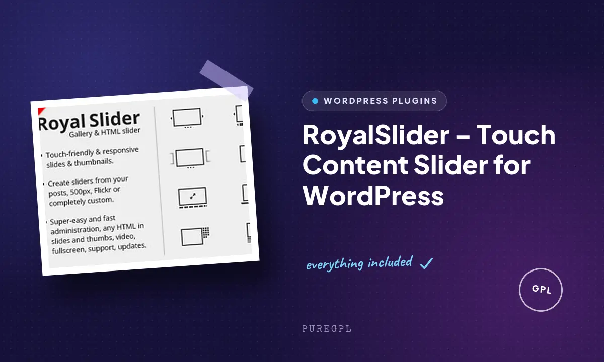 RoyalSlider – Touch Content Slider for WordPress