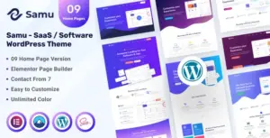 Samu – SaaS & Software WordPress Theme