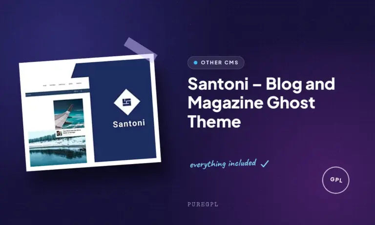 santoni blog and magazine ghost theme