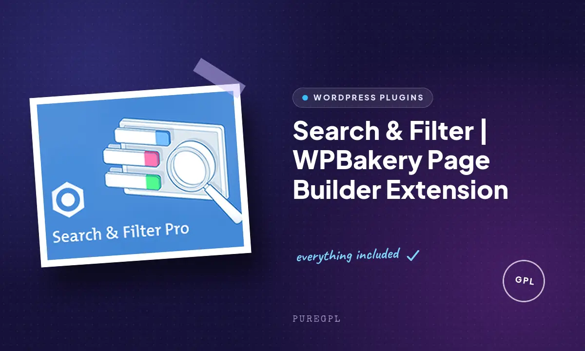 Search & Filter | WPBakery Page Builder Extension