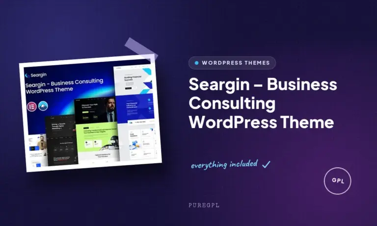 seargin business consulting wordpress theme