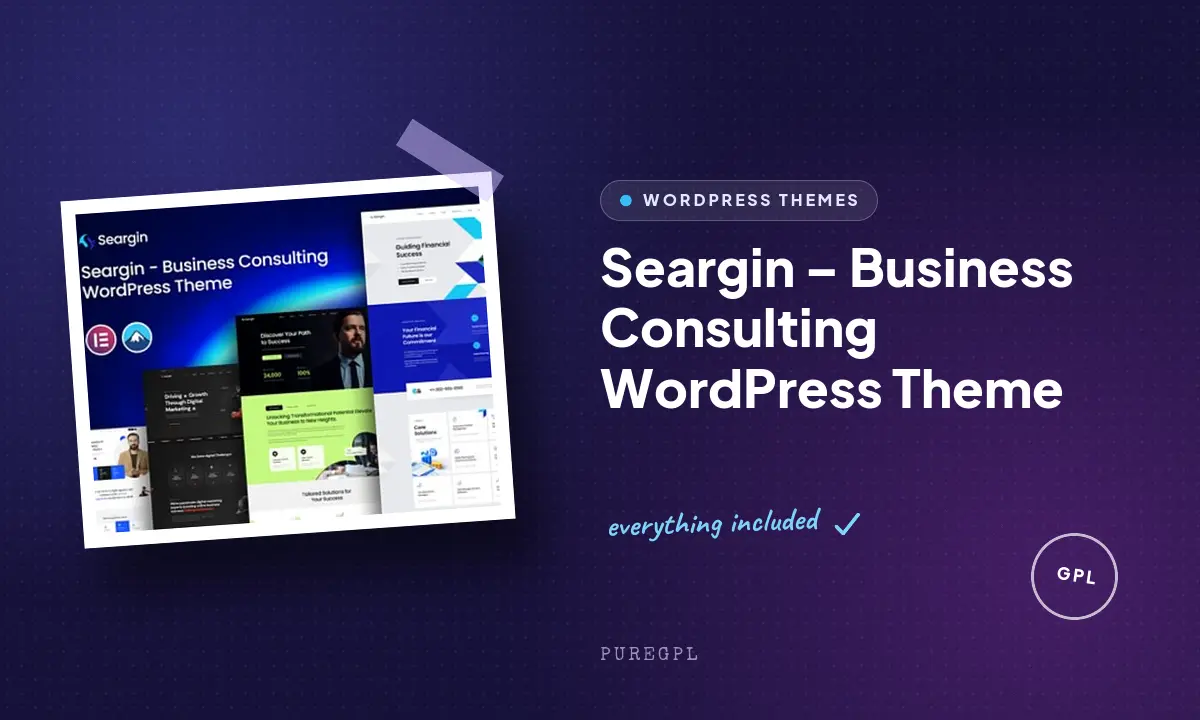 Seargin – Business Consulting WordPress Theme