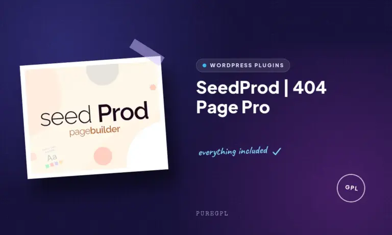 seedprod 404 page pro