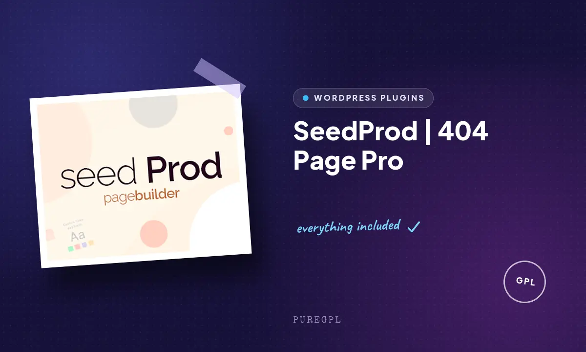 SeedProd | 404 Page Pro