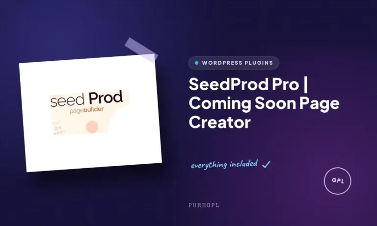 seedprod pro coming soon page creator