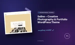 seline creative photography portfolio wordpress theme