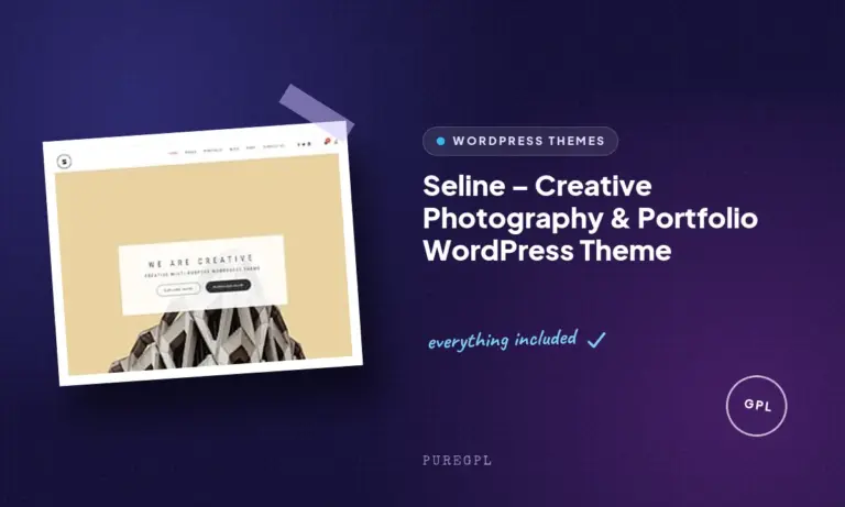 seline creative photography portfolio wordpress theme