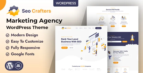 seocrafters marketing agency wordpress theme 1