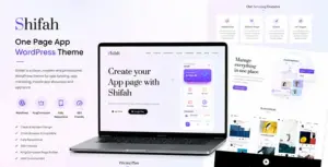 Shefa – One Page App WordPress Theme