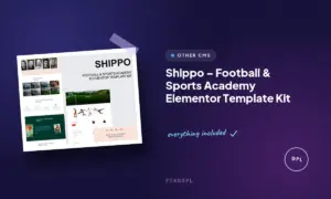 shippo football sports academy elementor template kit