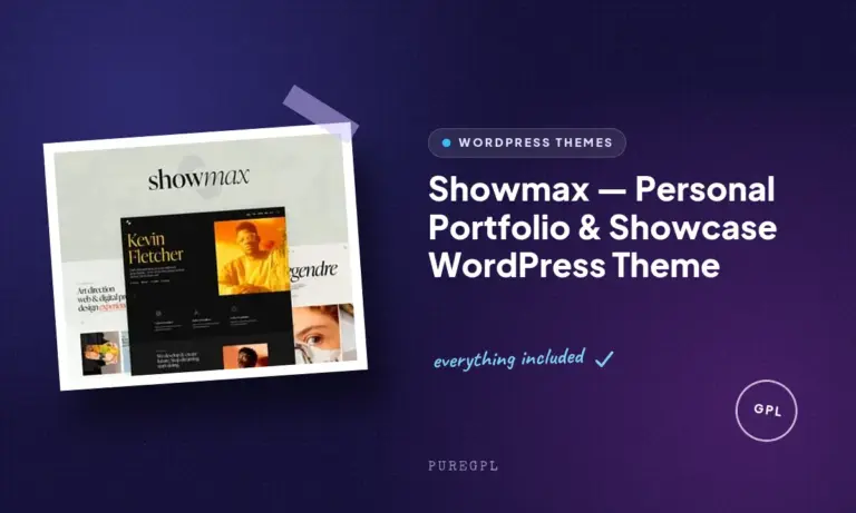 showmax personal portfolio showcase wordpress theme