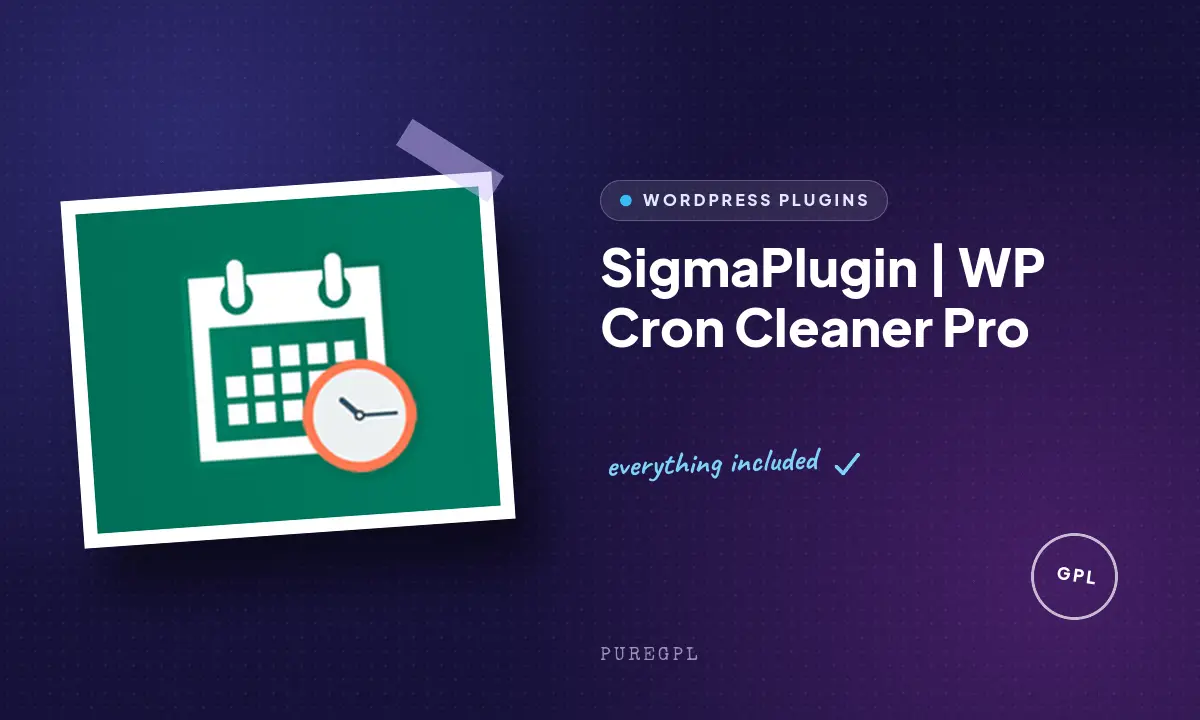 SigmaPlugin | WP Cron Cleaner Pro