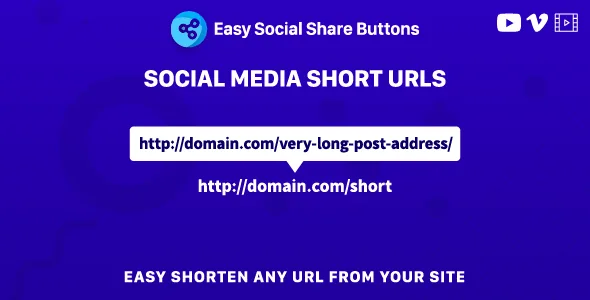 social media short urls addon for easy social share buttons 1