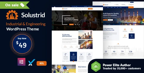 solustrid factory industrial business wordpress theme 1