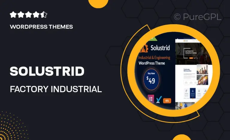 solustrid factory industrial business wordpress theme