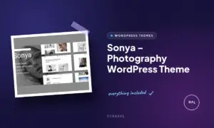 sonya photography wordpress theme