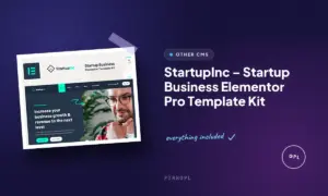 startupinc startup business elementor pro template kit