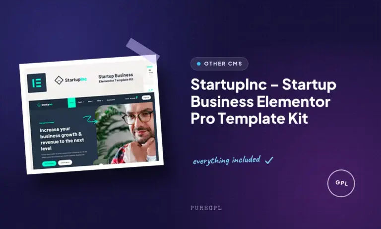 startupinc startup business elementor pro template kit