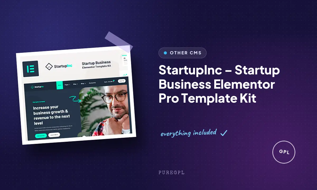 StartupInc – Startup Business Elementor Pro Template Kit