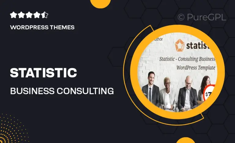 statistic business consulting and professional services wordpress theme