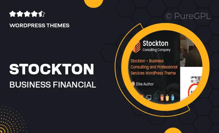 stockton business financial consulting wordpress theme