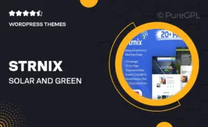 Strnix – Solar and Green Energy WordPress Theme