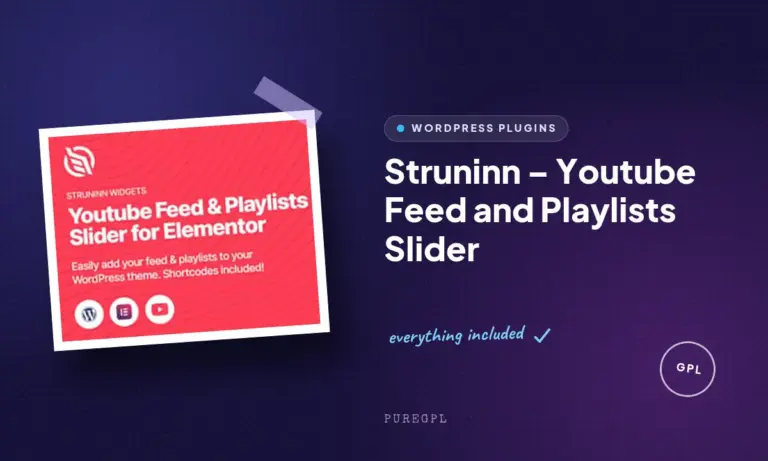 struninn youtube feed and playlists slider