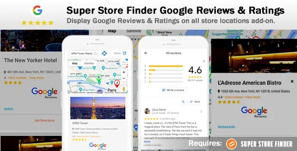super store finder google reviews ratings add on 1