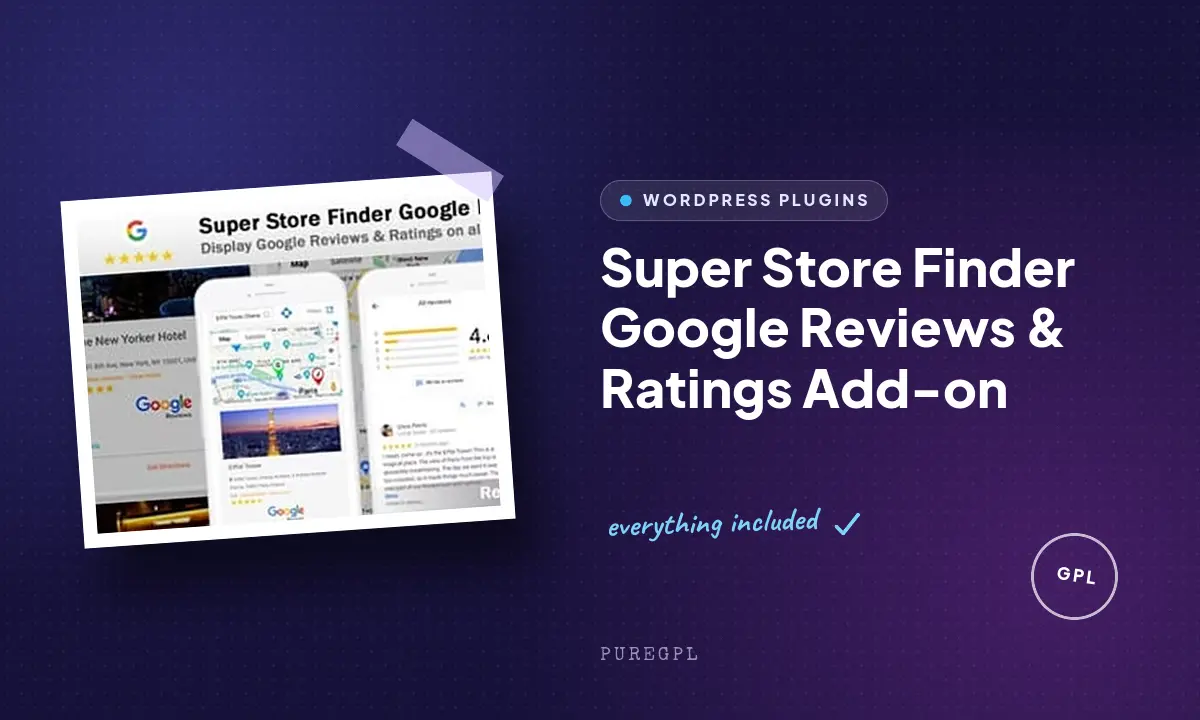 Super Store Finder Google Reviews & Ratings Add-on