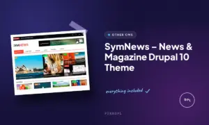 symnews news magazine drupal 10 theme