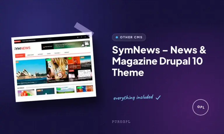 symnews news magazine drupal 10 theme