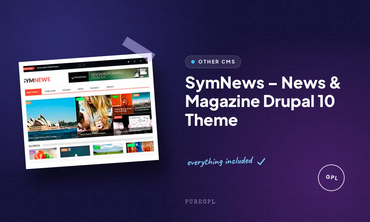 SymNews – News & Magazine Drupal 10 Theme