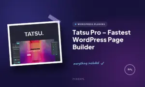 tatsu pro fastest wordpress page builder