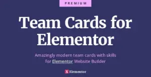 Team Cards for Elementor – Ultimate Team and Skills Widget Cards