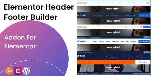 tf elementor header footer builder addon 1