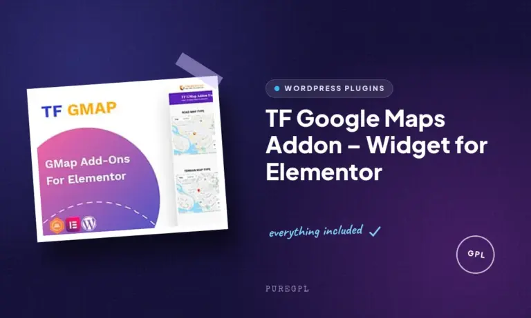 tf google maps addon widget for elementor