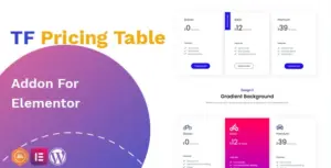 TF Pricing Table addon – widget for Elementor