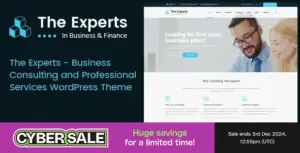 The Experts – Business Consulting and Professional Services WordPress Theme