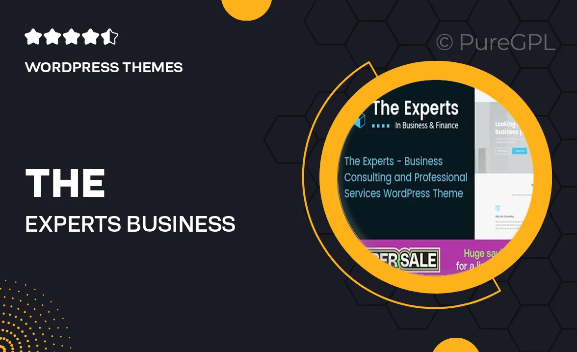 The Experts – Business Consulting and Professional Services WordPress Theme
