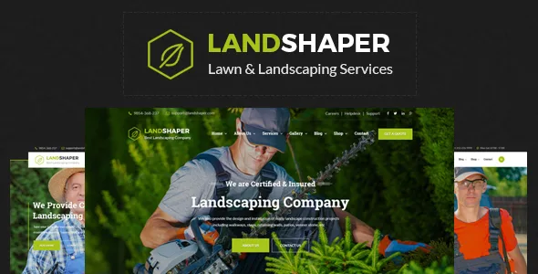 the landshaper gardening landscaping wordpress theme 1