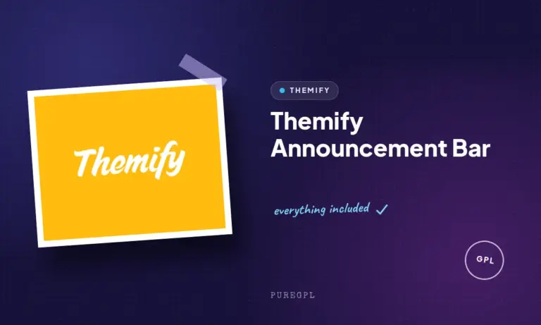 themify announcement bar