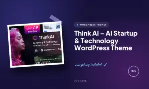 think ai ai startup technology wordpress theme